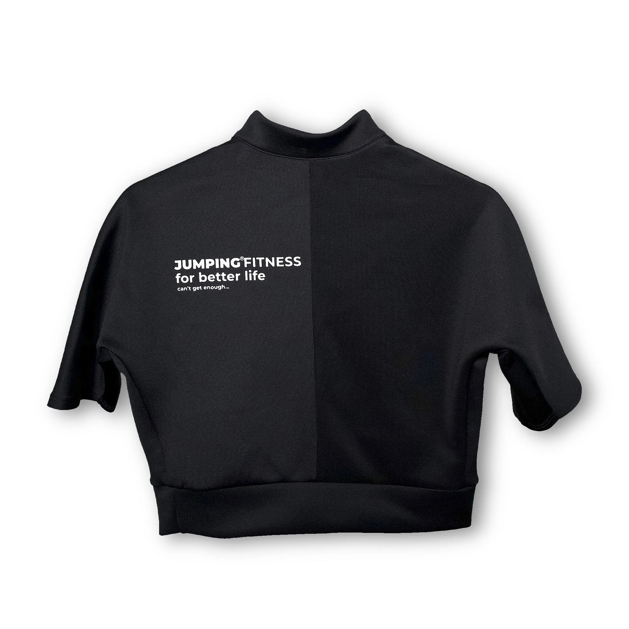 Black CROP TOP UNITED with zipper - Image 2