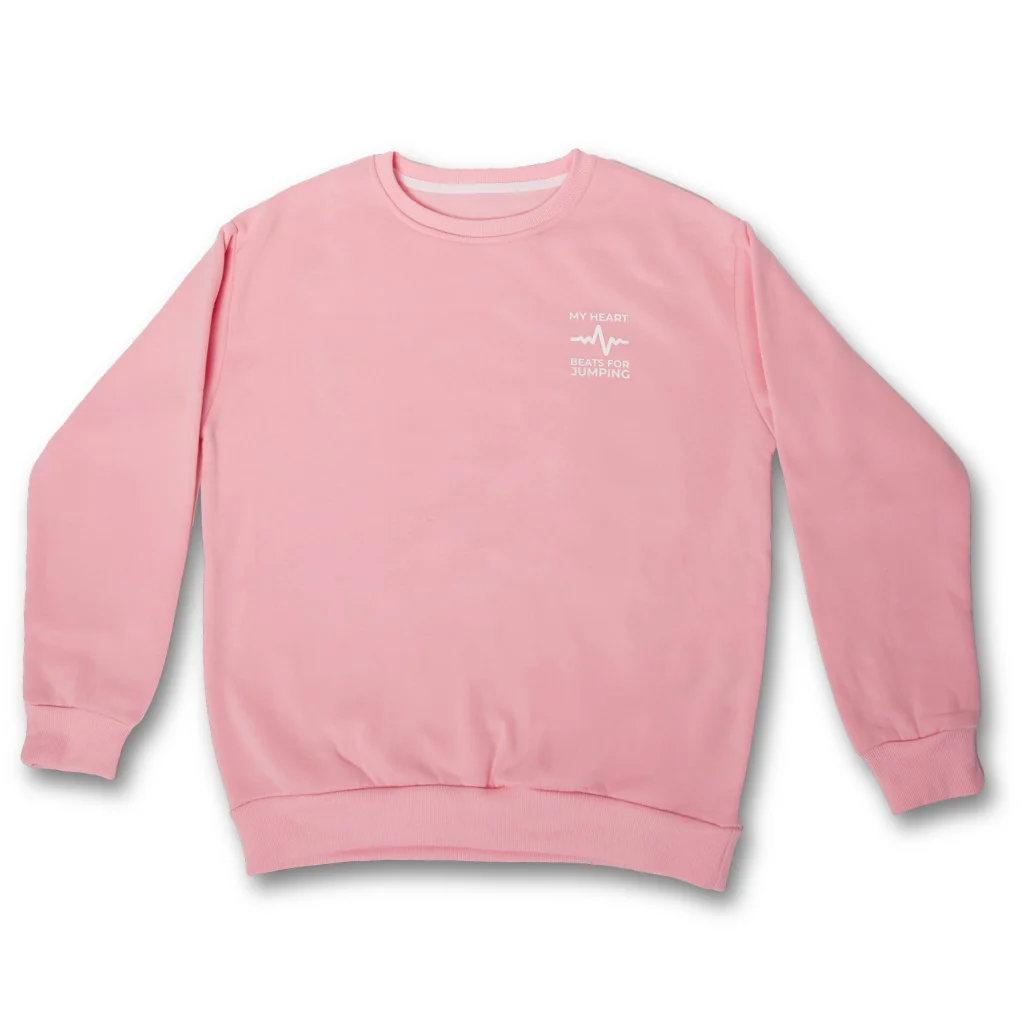 Pink sweatshirt BEAT without a hood