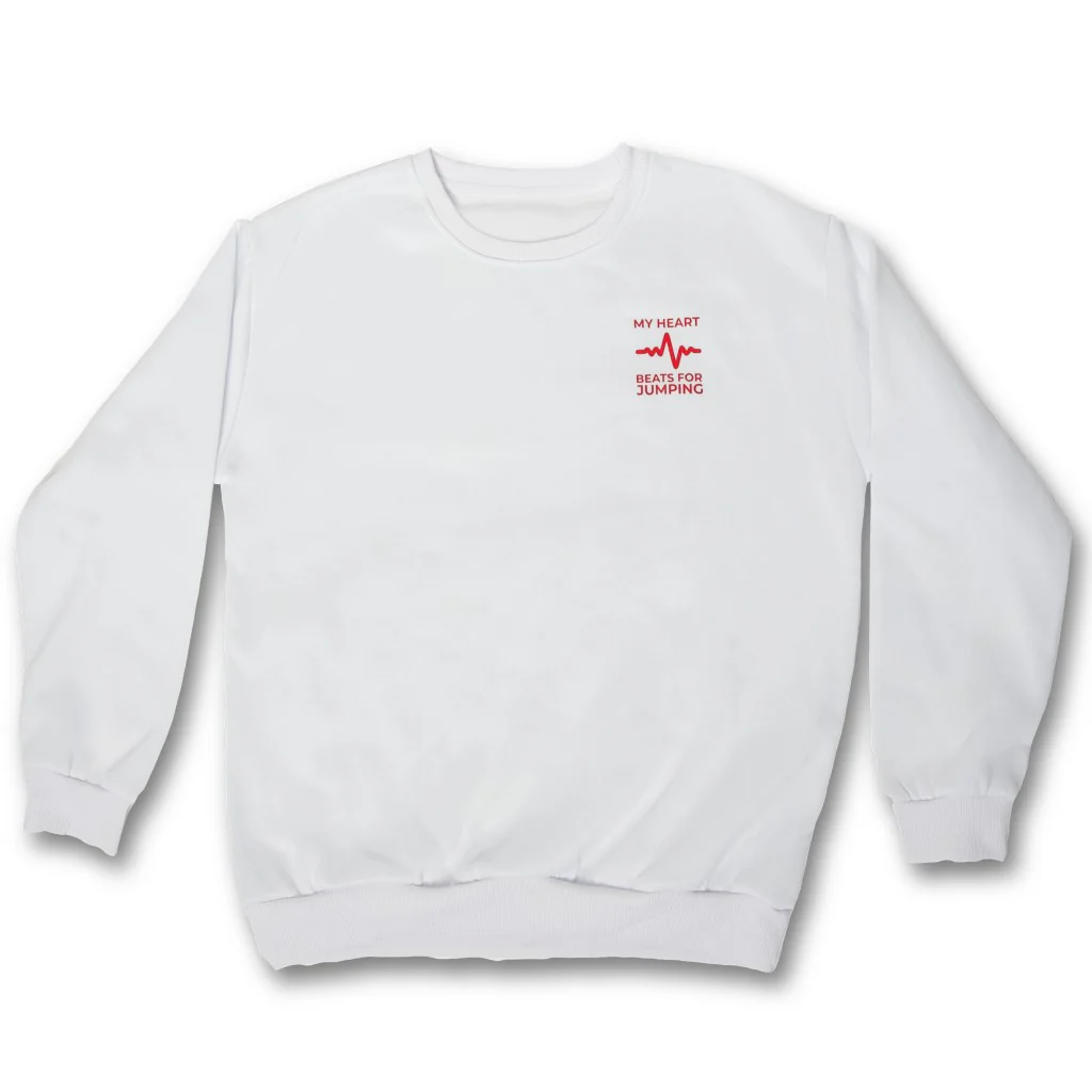 White sweatshirt BEAT without a hood
