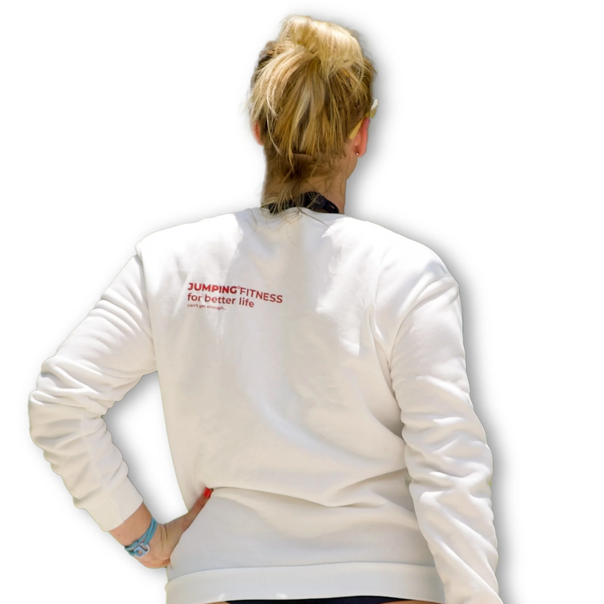White sweatshirt BEAT without a hood - Image 3