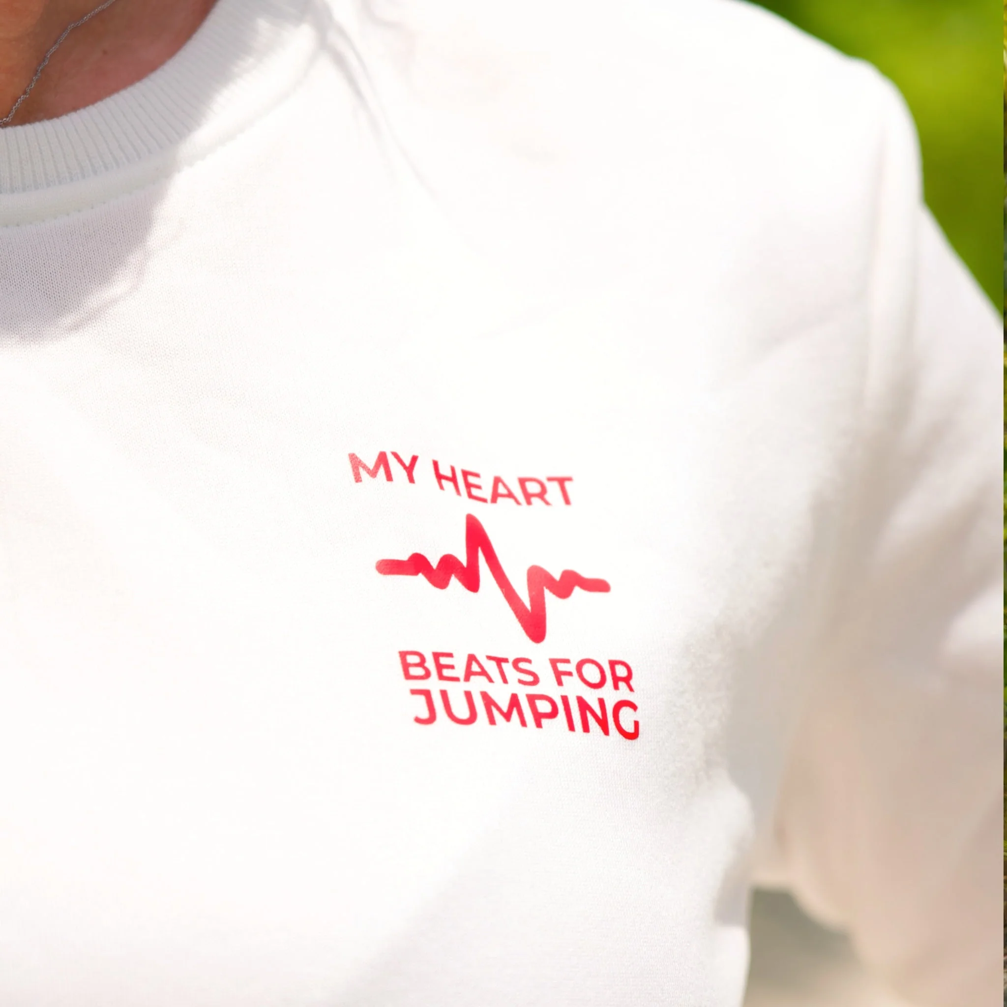 White sweatshirt BEAT without a hood - Image 7